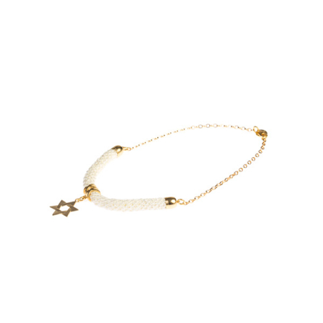 Star of David off white necklace | Jerusalem
