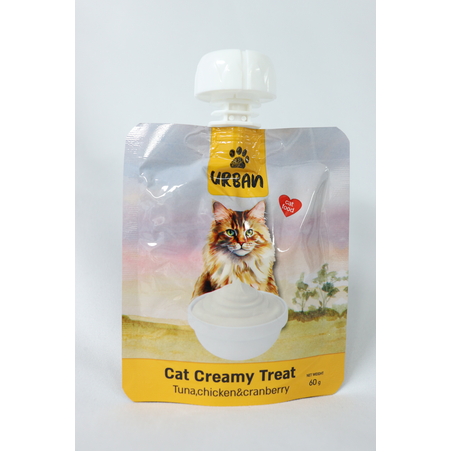 מעדן קרמי (שלוק) לחתול טונה וחמוציות