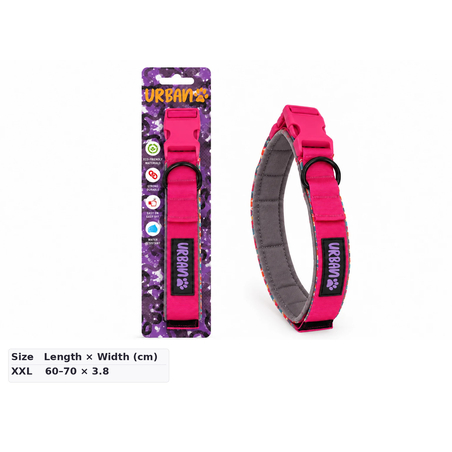 קולר אורבן מרופד XXL-  במגוון צבעים