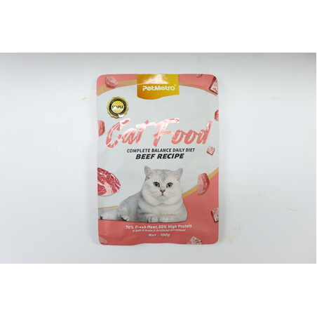 מזון טבעי לחתולים 100 גרם - בקר