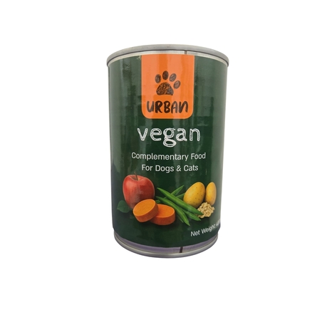 שימור טבעוני אורבן URBAN תפוח, שעועית ירוקה- לכלב/לחתול