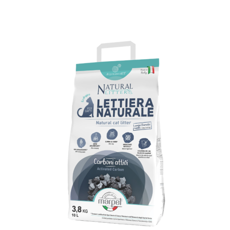 חול טבעי על בסיס תירס עם קרבון - אקוליבריה - 19 ליטר