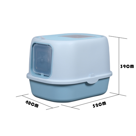 שירותים סגורים עם פתח עליון ופתח קדמי