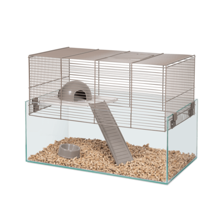 כלוב מכרסמים מזכוכית 51x29x37cm