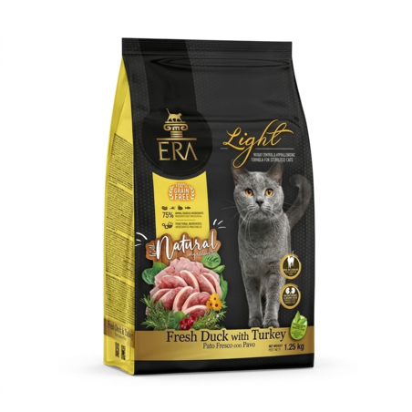 ארה ERA  מזון לחתולים לייט דיאטתי – סלמון והודו 3 ק