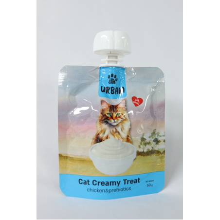 מעדן קרמי (שלוק) לחתול עוף ופרוביוטיקה