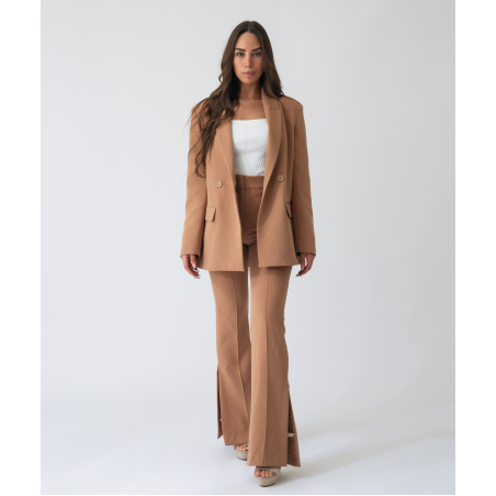 LEAH SUIT CAMEL
