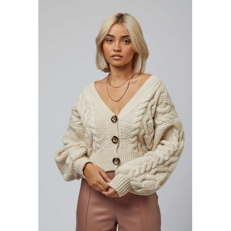EMILIA CARDIGAN BEIGE