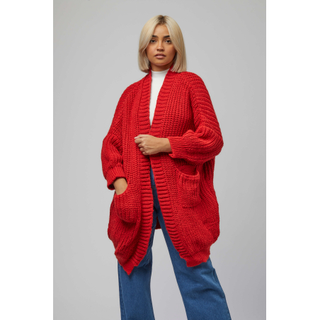 GRACE CARDIGAN RED