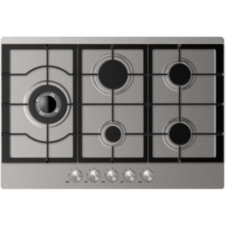 כיריים גז 5 להבות 75 ס״מ נירוסטה לבמט LAVAMAT LVM75G50T