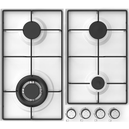 כיריים גז + טורבו לבמט צבע לבן LVH6108W-NT LAVAMAT