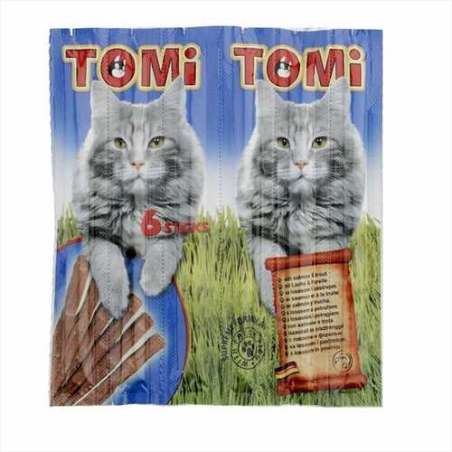  חטיף טומי לחתולים - שישיית סטיקים בטעם סלמון - Tomi