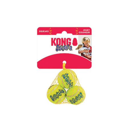כדור טניס של קונג XS לכלבים זעירים 3 יח במארז SqueakAir Balls Kong