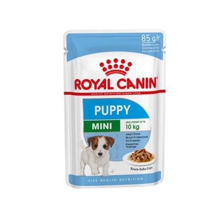 Royal Canin רויאל קנין 85 גרם מזון רטוב (פאוץ') לכלבים גורים מגזע קטן (מיני פאפי)