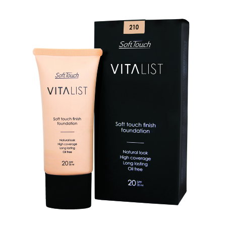 Soft Touch מייק אפ עם חומצה הילאורנית, SPF20 מסדרת  Vitalist