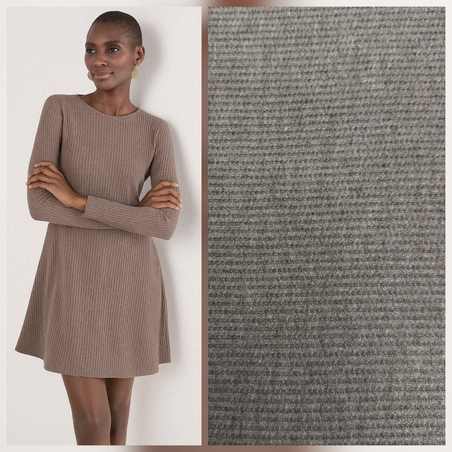 סריג וופל צבע חול דגם אנסטסיה