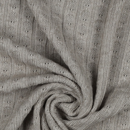 סריג צמות צבע בז