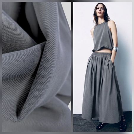 אריג טנסל צבע אפור בינוני