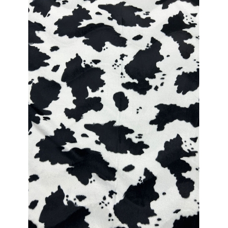 בד פרווה דפוס פרה גווני שחור לבן