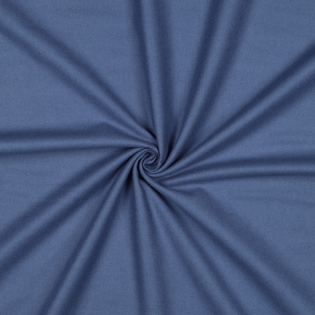 אריג פלנל צבע כחול גינס