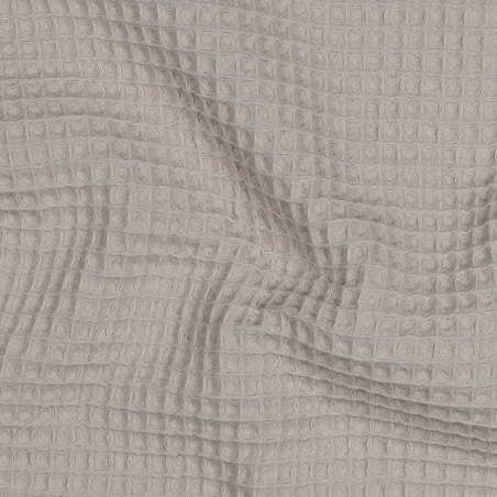 אריג פיקה וופל אורגני צבע בז