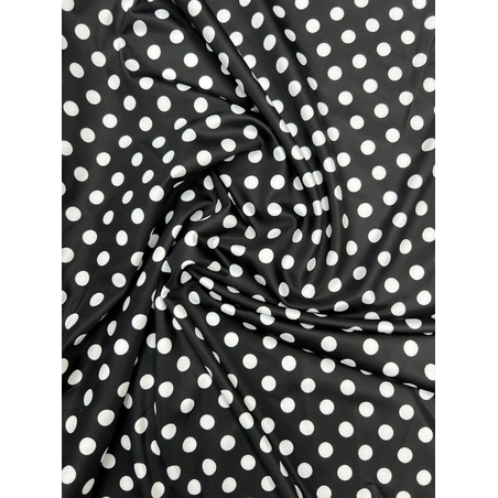 לייקרה שחור נקודות לבן