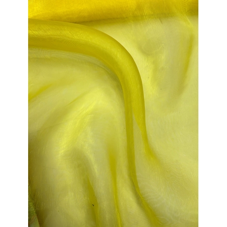 אריג אורגנזה צבע צהוב