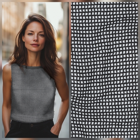 רשת קרושה כותנה צבע שחור