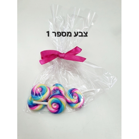 מארז 5 יחידות סוכריה על מקל