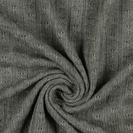 סריג צמות צבע ירוק מעושן