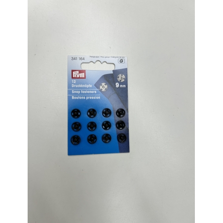 תיקתקים צבע שחור 9 ממ prym