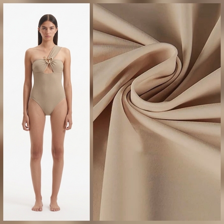 לייקרה בגד ים צבע בז דגם malaga