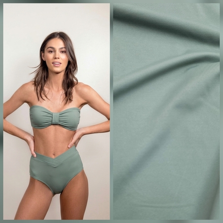 לייקרה בגד ים צבע זית בהיר דגם malaga