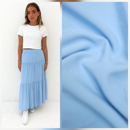 אריג ויסקוזה צבע תכלת שמיים