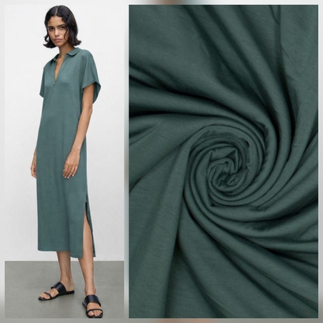 טריקו במבוק צבע ירוק אקליפטוס