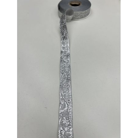 סרט קישוט גקארד צבע כסף 1.5 ס״מ דגם 2