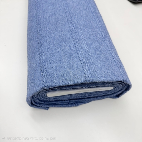 סריג צמות צבע כחול גינס דגם ורונה