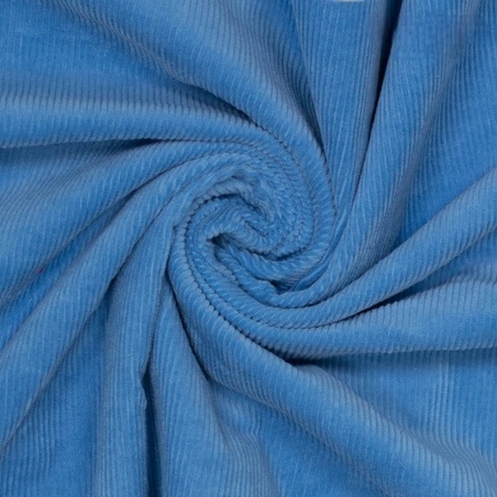 אריג קורדרוי לייקרה צבע כחול שמיים