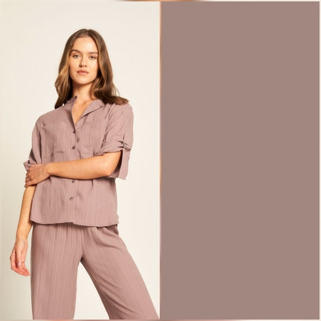 אריג ויסקוזה צבע מוקה עדין