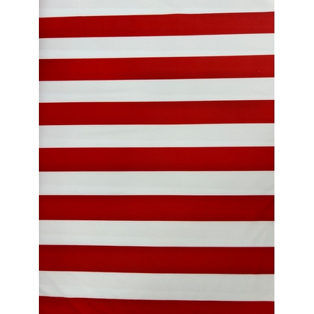 לייקרה פסים אדום לבן רוחב הפס 3 סמ