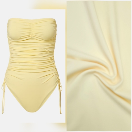 לייקרה בגד,ים צבע צהוב חמאה (בננה בהיר) דגם vita