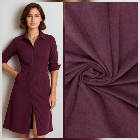 אריג קורדרוי בייבי צבע חציל