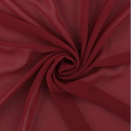 בד שיפון צבע בורדו