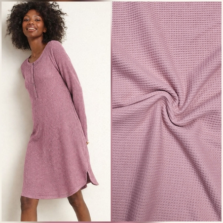 סריג וופל צבע ורוד עתיק דגם איזבל