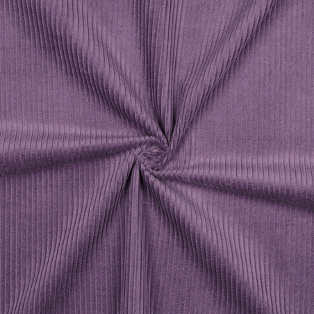 אריג קורדרוי מכובס פס רחב צבע ענבים