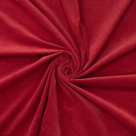 אריג קורדרוי בייבי צבע בורדו יין