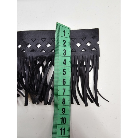 פרנזים דמוי עור חום כהה