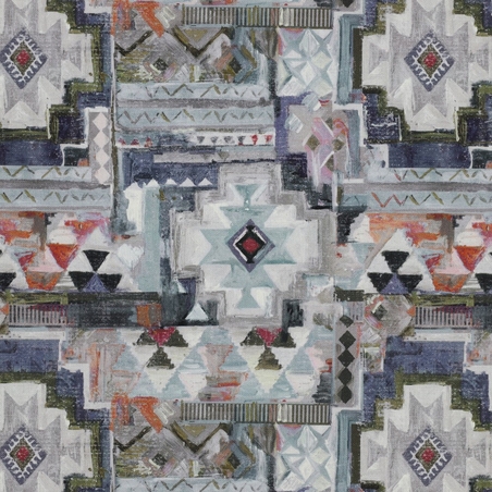 אריג קנבס דפוס דיגיטלי אבסטרקטי על רקע אפור