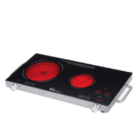 כיריים קרמיות Sol exclusive עם 2 אזורי בישול