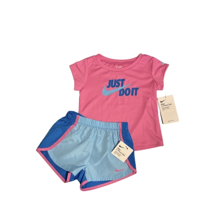 חליפת מכנס NIKE דרייפיט בנות ורוד כחול